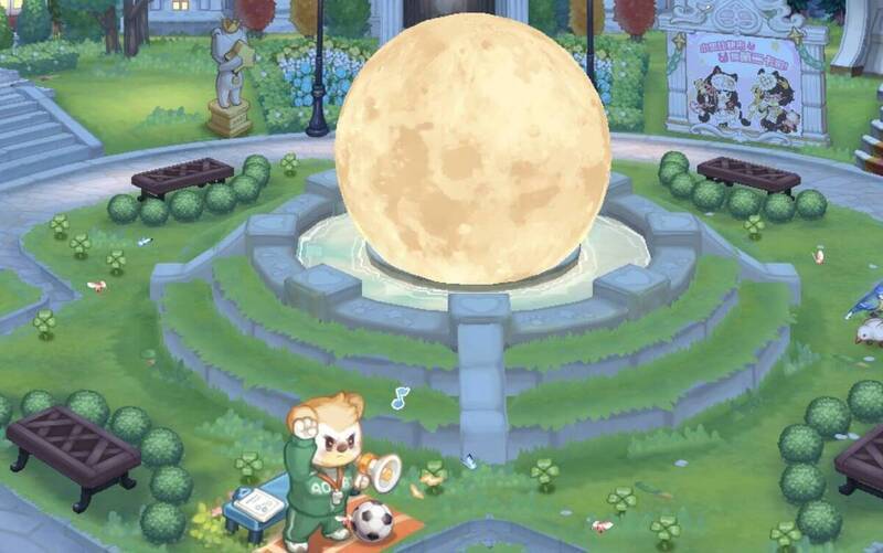 奥比岛满月节奥比广场场景图