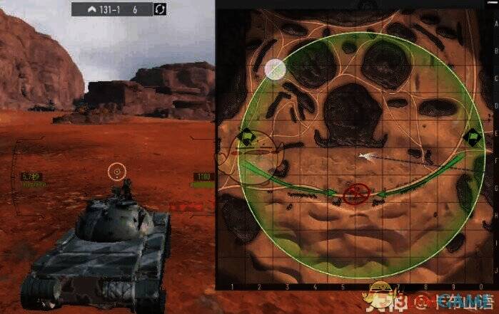 高配6级轻坦131 - 1探查距离图