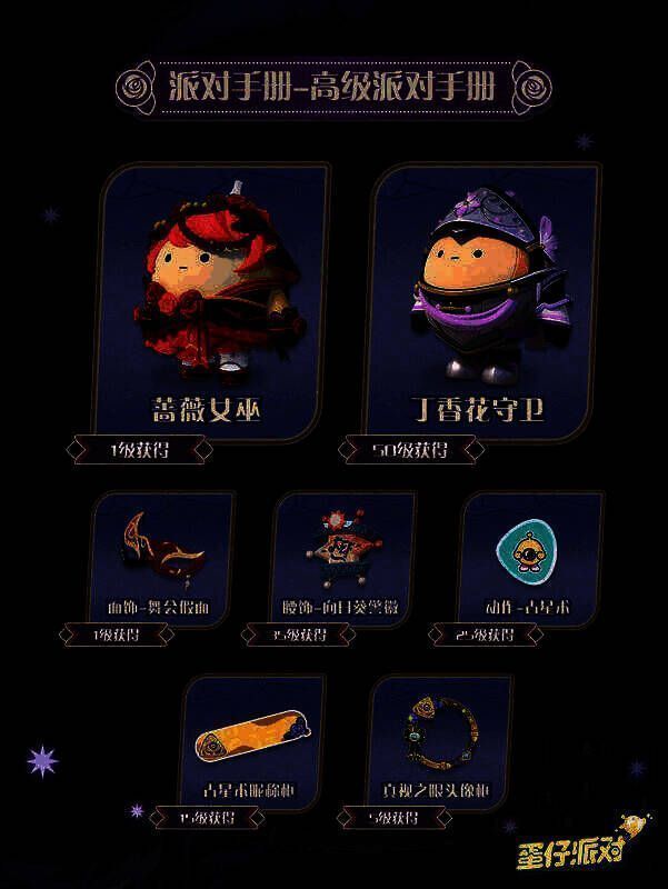 高级派对手册奖励展示