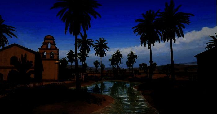 《和平精英》海岛地图枫叶林场景