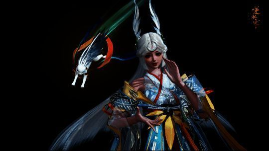 因幡辉夜姬和神堕八岐大蛇联动时装宣传图