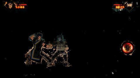 不动拾取土遁·岩柱牢残骸后一技能命中动图