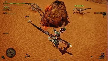 《怪物猎人：荒野》虫棍飞天螺旋斩画面