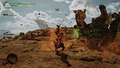 《怪物猎人：荒野》大剑集中贯通斩画面