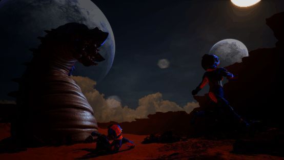 游戏中角色互动的画面