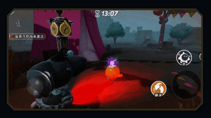 《蛋仔派对》逃出惊魂夜逃生者被攻击画面