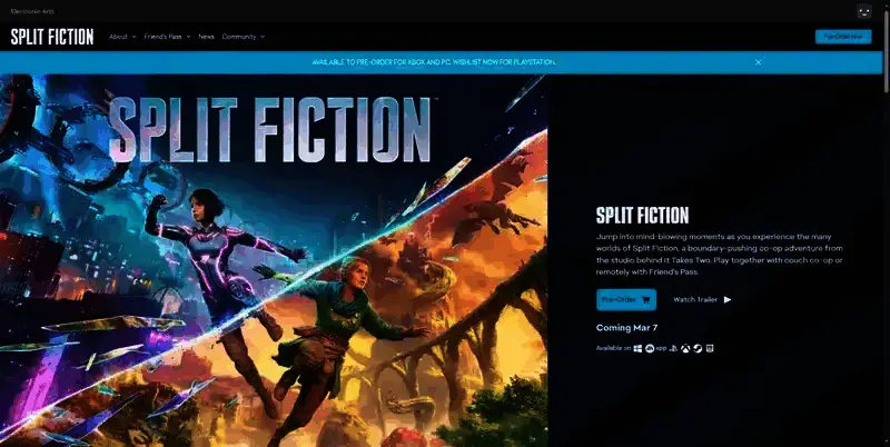 《双影奇境》官网页面相关图片