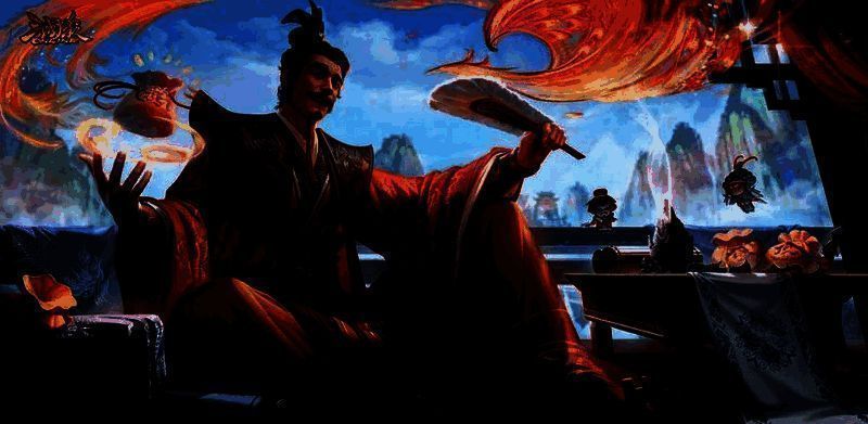 「谋庞统」麻柳刺绣主题联动皮肤画面