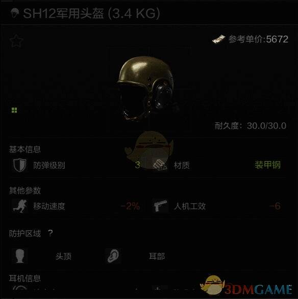 SH12军用头盔外观