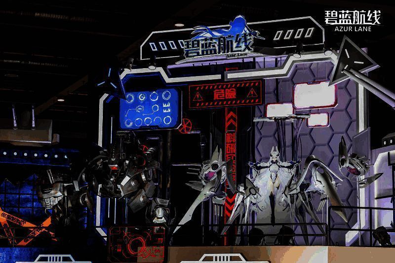 《碧蓝航线》展台二层模型照片