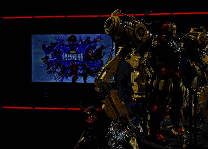 漫威85周年主题展台现场画面