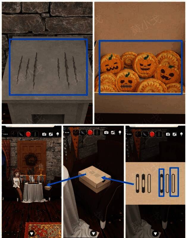 打开的盒子及南瓜饼