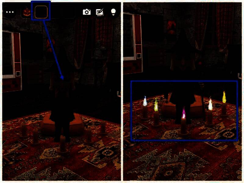 女巫施展魔术后的场景