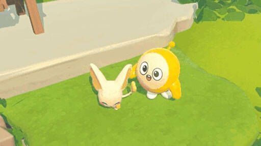 蛋仔与艾比高亲密度互动画面