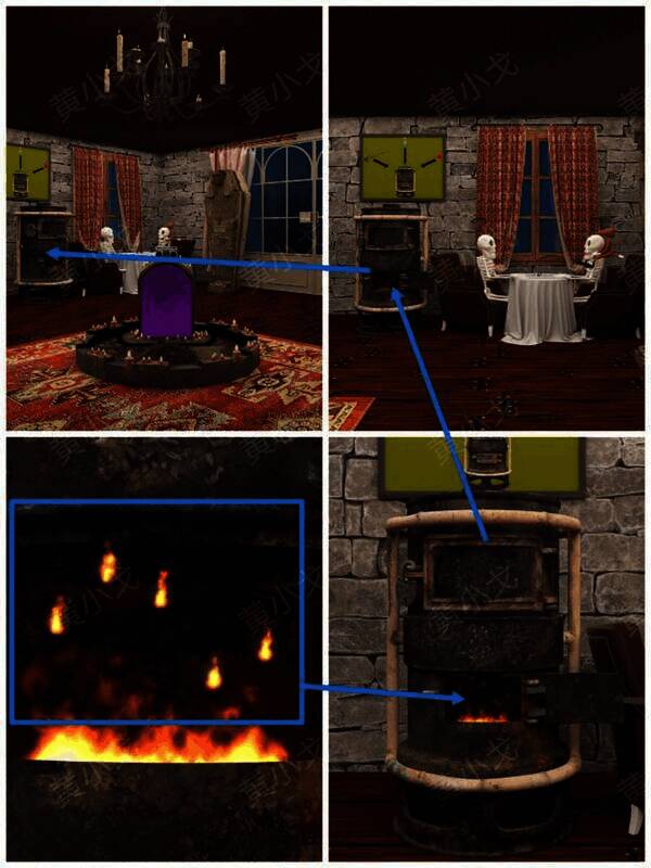 炉壁火苗图案及高度顺序图片