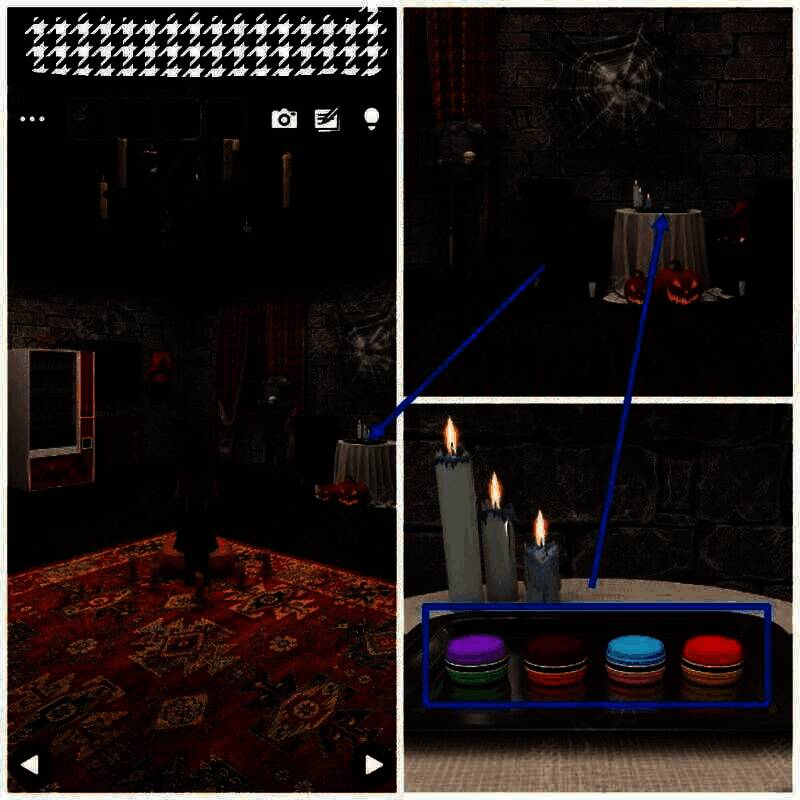 餐盘上马卡龙颜色图片