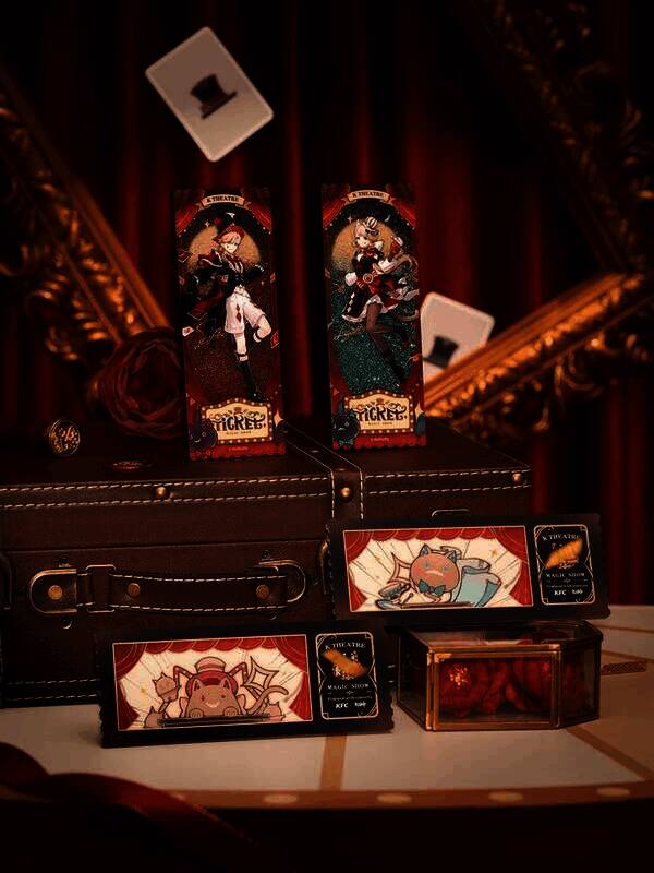 肯德基与原神联动徽章套装另一角度展示