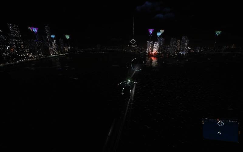 在跨河风圈中飞行