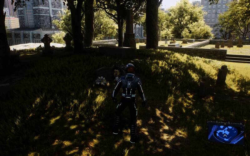 墓碑的另一角度图片