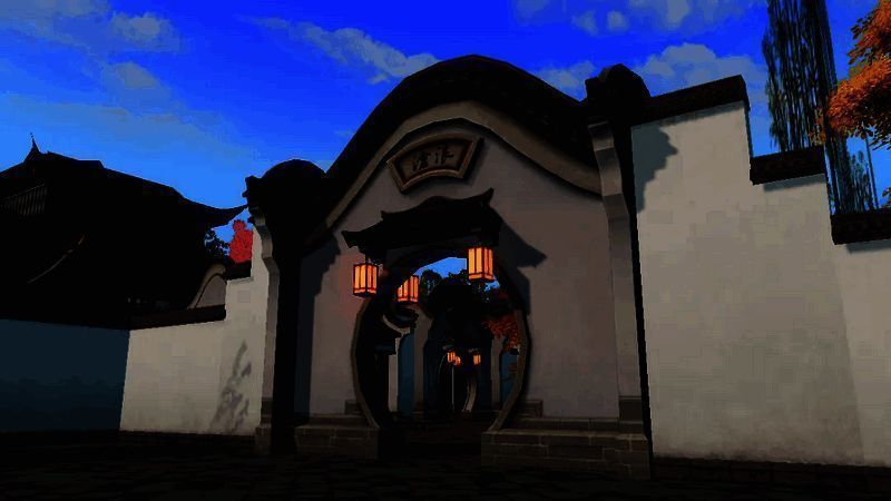 庭院内池塘景观