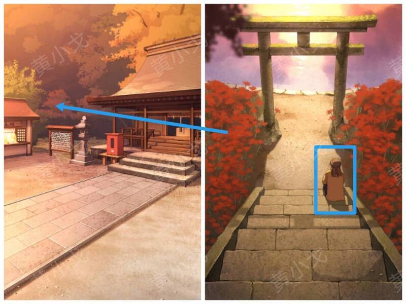 在神社后山与妈妈对话