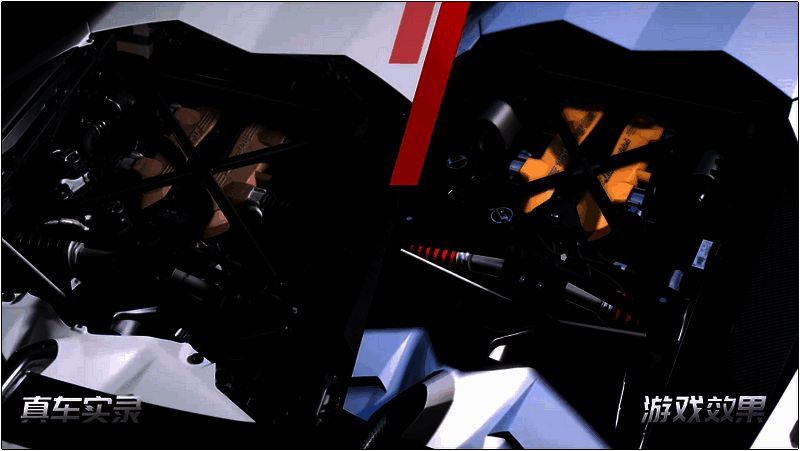《巅峰极速》发布会真车与游戏对比场景