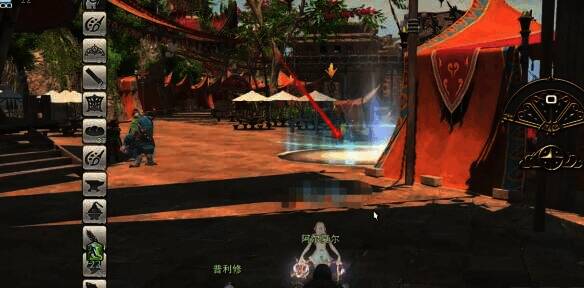 鸾翔城蓝色光圈另一画面