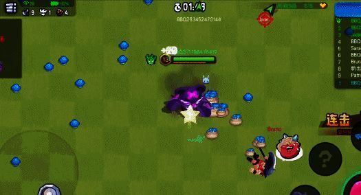 《野蛮人大作战》中炸弹弹射画面