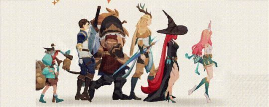 剑与远征启程冒险小队动态图