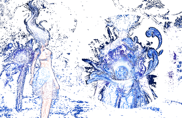 沧海献珠背饰动图