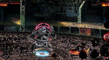 大筒木桃式一行袭击木叶忍者村的画面