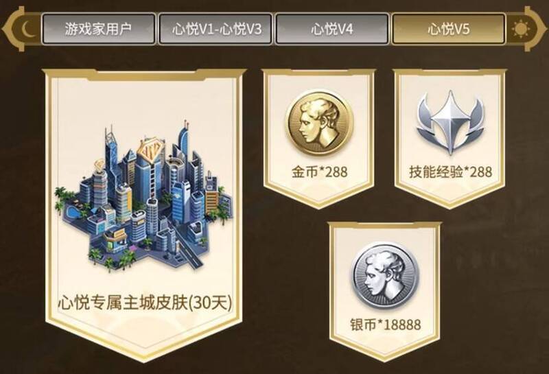 心悦V5创始人礼包展示图