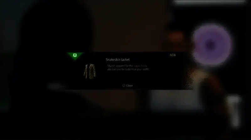 获得蛇皮夹克界面图