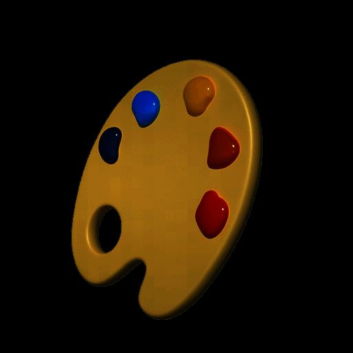 小画家调色板外观