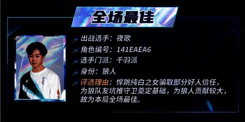 狼人杀门派联赛选手夜歌对局图片