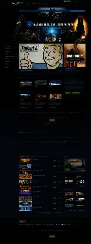 Steam 2015年商店页面