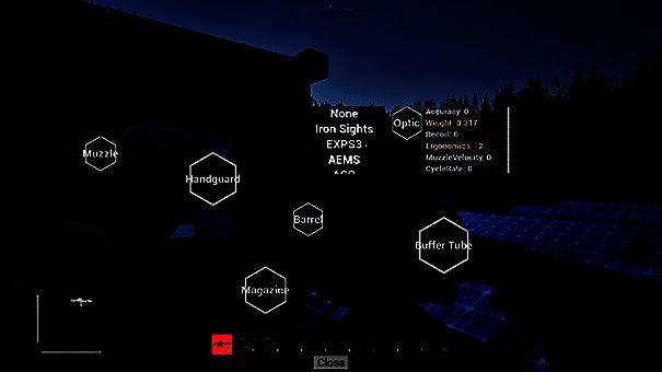 游戏枪支定制画面