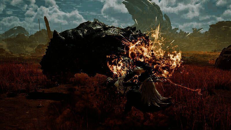 有格挡判定的攻击展示图