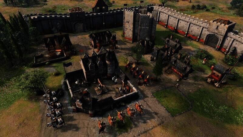 《帝国时代4》新DLC中兰开斯特王朝相关画面