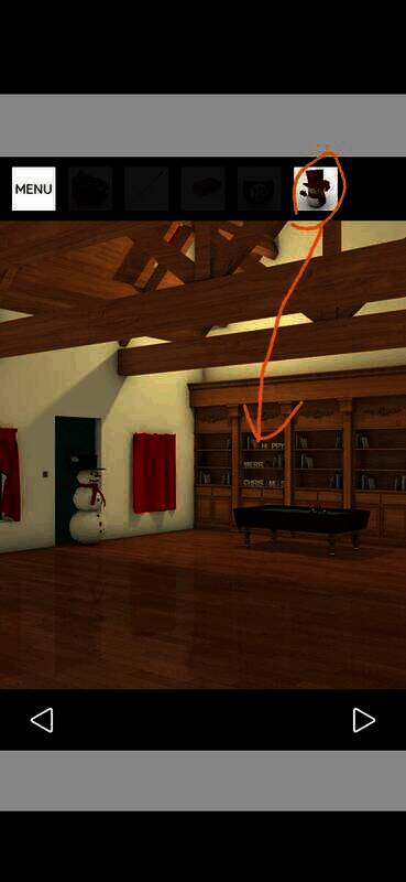 放置红色雪人的场景图