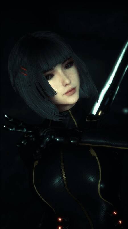 《星刃》照相模式中的美女图