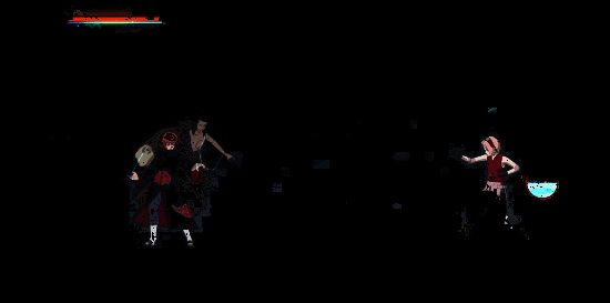 操纵三代目风影傀儡短按一技能发射砂铁苦无动图