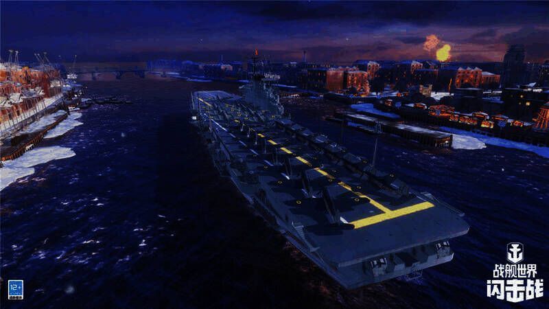 《战舰世界闪击战》Y系X级航空母舰老鹰舰载机宣传图