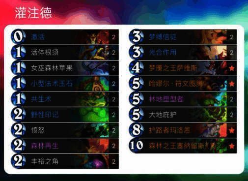 灌注德卡组图片