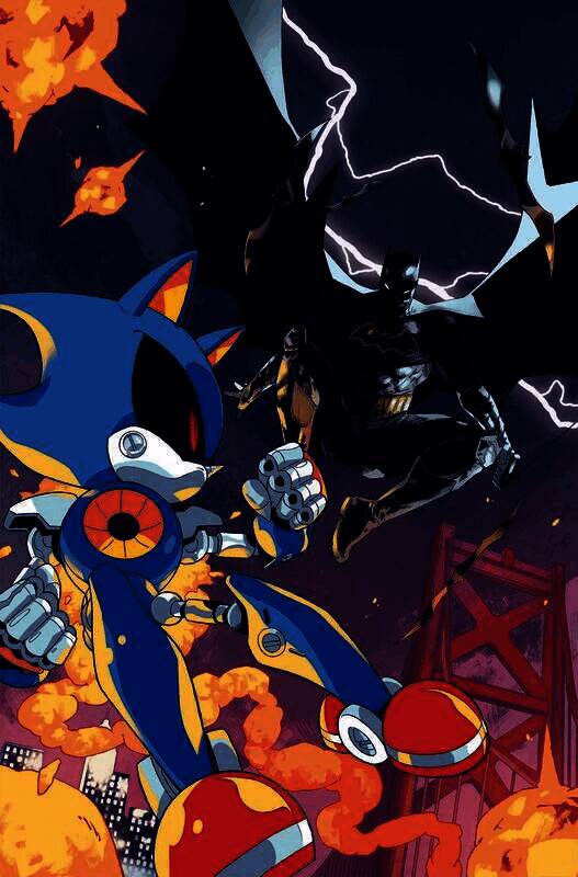 金属索尼克对战蝙蝠侠分镜画面