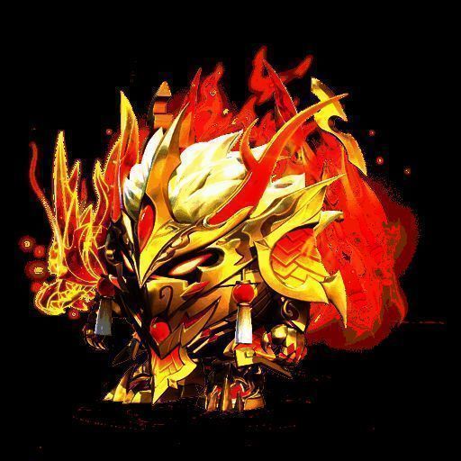 《蛋仔派对》龙魂战神赤金战甲怒吼图