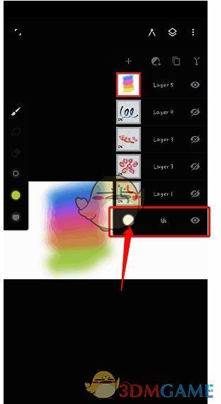 painter图层面板中背景图层相关界面