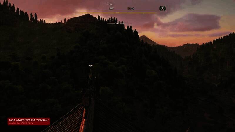 《刺客信条：影》中UDA Matsuyama Tenshu场景图2