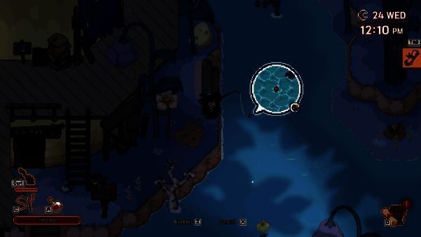 使用钓鱼钓饵画面