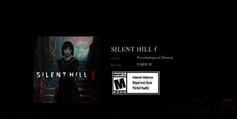 《寂静岭f》ESRB评级信息画面